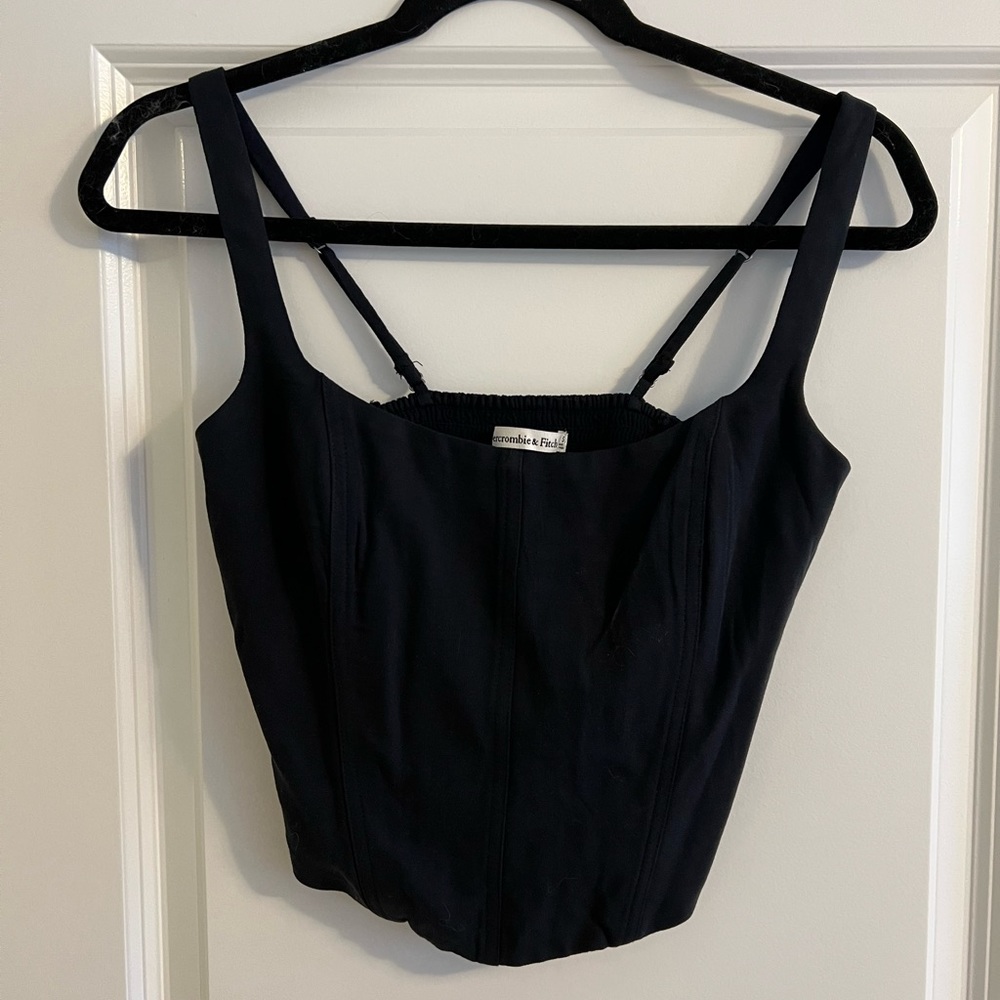 Abercrombie & Fitch Cropped Corset Tank Top